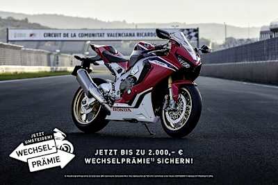 Honda versüsst den Kauf einer neuen Fireblade noch ver dem Saisonstart mit einer satten Prämie