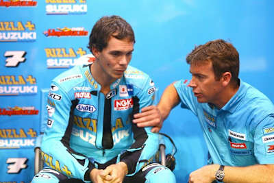 Chris Vermeulen mit Teammanager Paul Denning.