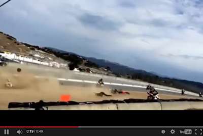 Der Sturz geschah direkt nach dem Start