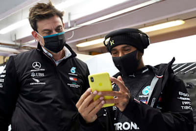 Toto Wolff und Lewis Hamilton