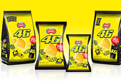 Mit Valentino Rossi will Pata mehr Chips verkaufen