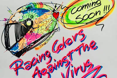 «Racing colors against the virus» ist das Motto, dieses Design gibt es zu gewinnen