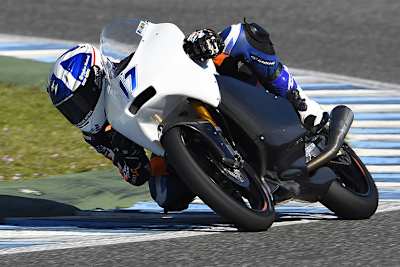 John McPhee auf seinem Peugeot-Bike