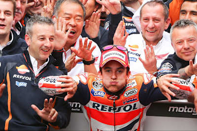 Marc Márquez nach dem Sieg in Assen