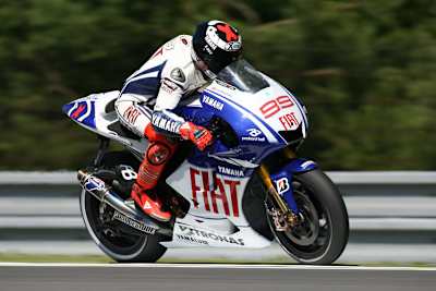 Lorenzo beim Brünn-Test am Montag