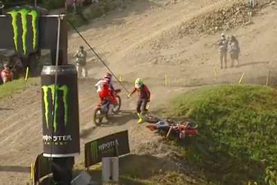 Antonio Cairoli stürzte in Russland am Zielhügel