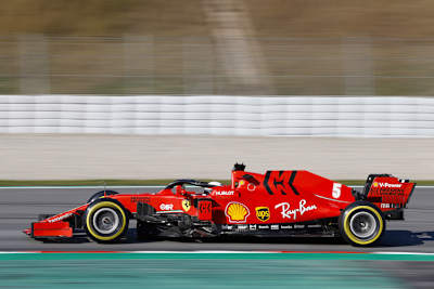 Sebastian Vettel bei den Wintertests