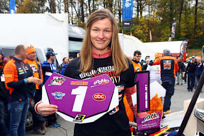 Maria Franke gewann 2017 den Enduro-Womens-Weltcup