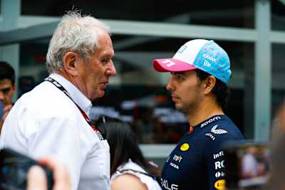 Helmut Marko mit Sergio Pérez