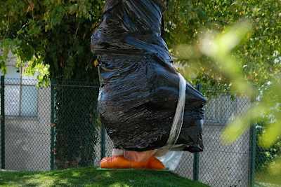 Ein erster Blick in die gelbe Parkanlage