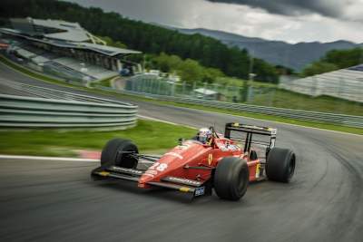 Sebastian Vettel mit dem Ferrari-Turbo auf dem Red Bull Ring