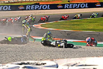 Tim Georgi stürzte heftig