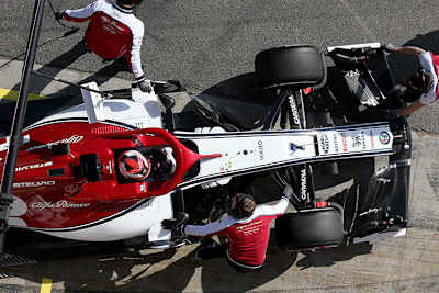 Der neue Rennwagen von Alfa Romeo-Sauber