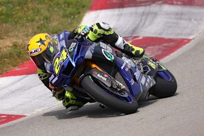 Toni Elias fuhr in Pittsburgh erstmals auf einer Yamaha R1 in der MotoAmerica