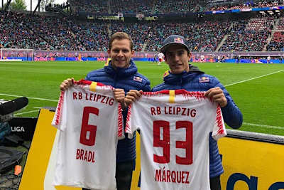 Stefan Bradl und Marc Márquez in Leipzig