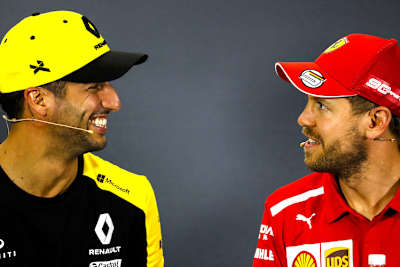 Daniel Ricciardo und Sebastian Vettel