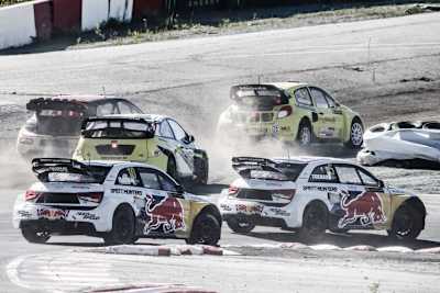 Mattias Ekström beim Einsatz in Hell