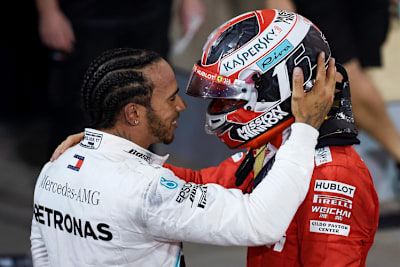 Lewis Hamilton und Charles Leclerc