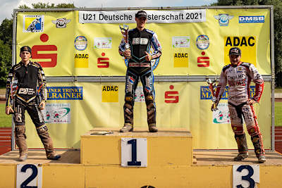 Die Top-3: Norick Blödorn, Lukas Baumann und Marius Hillebrand (v.l.)