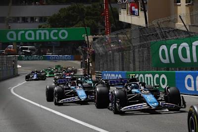 Da hing der Haussegen bei Alpine noch nicht schief: Pierre Gasly lag vor seinem Teamkollegen Esteban Ocon