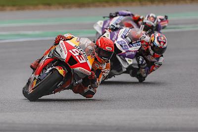 Marc Márquez vor dem Pramac-Duo Martin und Zarco