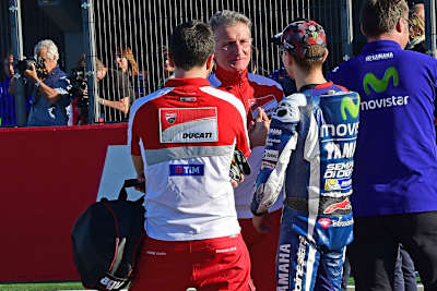 Paolo Ciabatti mit Jorge Lorenzo