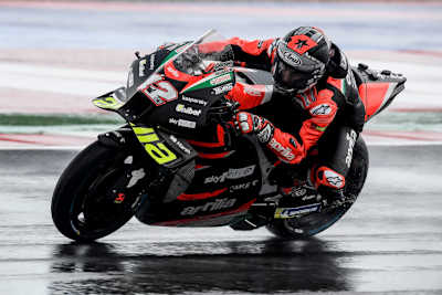 Maverick Viñales im nassen FP2