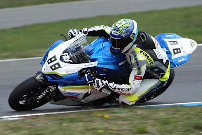 Roland Resch unterwegs auf seiner Suzuki
