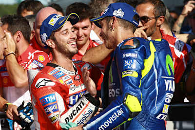 Andrea Dovizioso und Valentino Rossi
