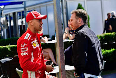 Sebastian Vettel und Christian Horner