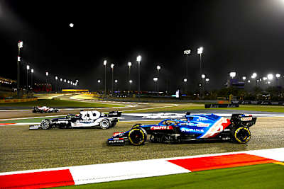 AlphaTauri gegen Alpine in Bahrain