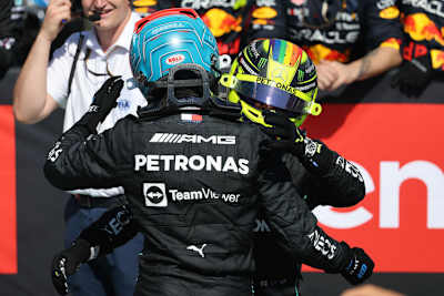 Beide Mercedes-Piloten durften in Frankreich aufs Podest, dennoch bleibt der Rückstand auf Red Bull Racing und Ferrari bestehen