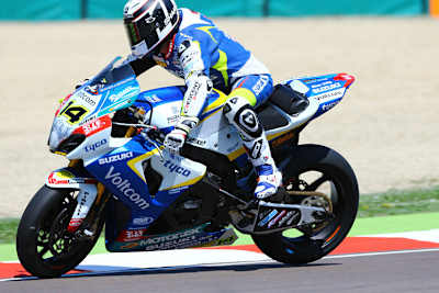 Randy de Puniet wird von Elektronik-Problemen an seiner Suzuki geplagt