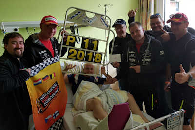 Nico Müller bekam Besuch von seinem Team 