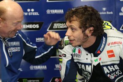 Burgess-Nachfolger Silvano Galbusera mit Valentino Rossi