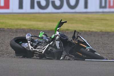 Das blieb von Alex Lowes' Kawasaki übrig