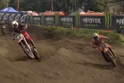 Jeffrey Herlings geht an Jorge Prado vorbei in Führung