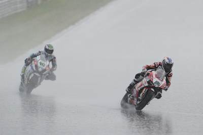 Im Nassen fühlt sich Ayrton Badovini besonders wohl