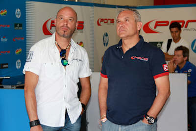 Marco A. Rodrigo (rechts) mit Raffins Onkel Carlos Gimenez