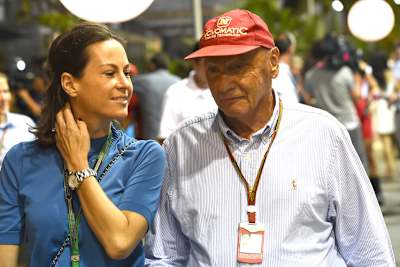 Birgit Lauda mit Niki