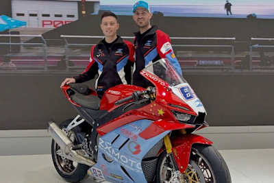 Federico Caricasulo und Valentin Debise bilden das ZXMoto-Fahrer-Duo (v.l.)