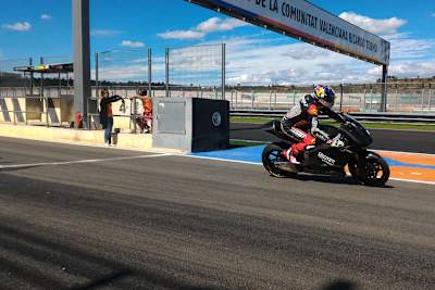 Jonas Folger beim Suter-Test in Valencia