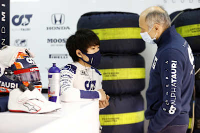 Franz Tost und Yuki Tsunoda