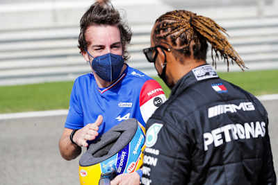 Fernando Alonso und Lewis Hamilton