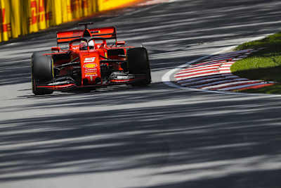 Sebastian Vettel auf dem Weg zur Pole