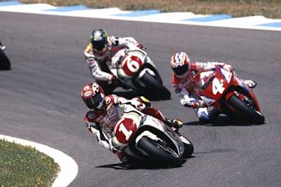 Kevin Schwantz 1994 auf der Suzuki RGV500 XR84 