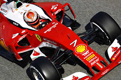 Kimi Räikkönen im neuen Ferrari