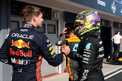 Max Verstappen und Lewis Hamilton in Ungarn