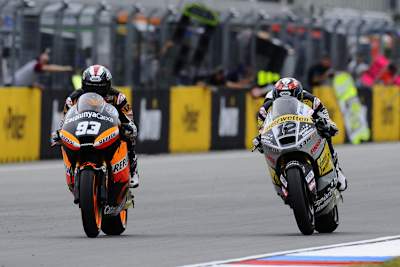 Knapper Sieg: Márquez vor Lüthi