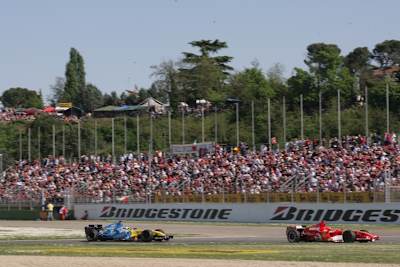 Beim Grossen Preis von San Marino in Imola 2006